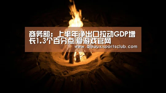 商务部:上半年净出口拉动GDP增长1.3个百分点|爱游戏官网(图3) 爱游戏娱乐